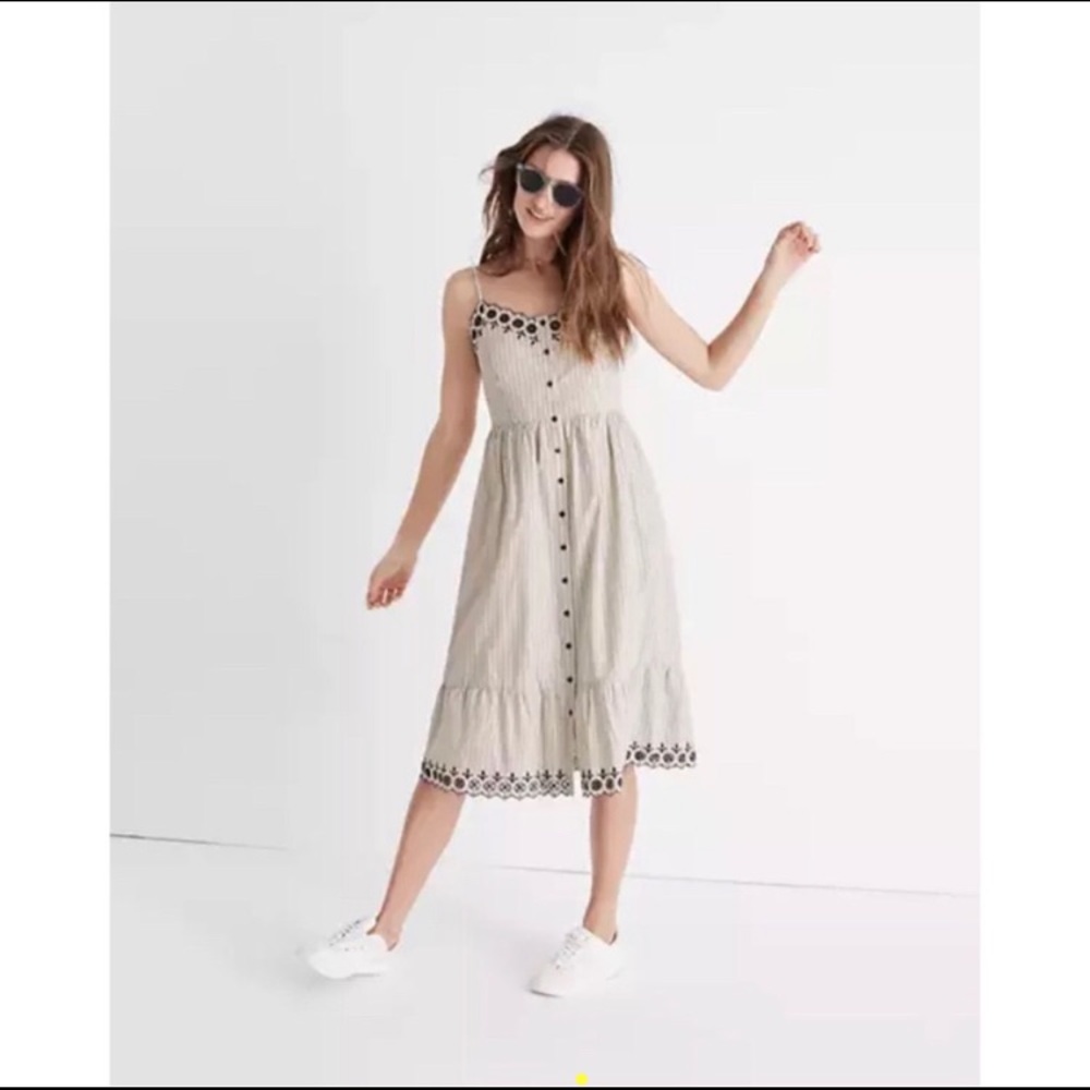 Madewell Embroidered Dress